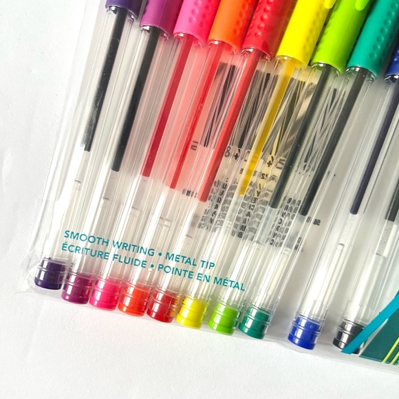🏷️ assorted colorful writing pens set 0.7mm set of 10 pens - Picture 3 of 14